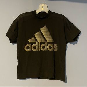 Adidas Women T-Shirt|Size:Medium|Color:Black